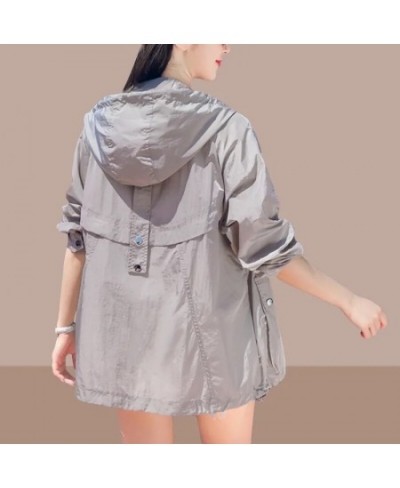 Sun Protection Clothing Women's Summer Thin Coat 2022 New Anti-Ultraviolet Breathable Shirt size 4XL Women's Jacket With Hood...