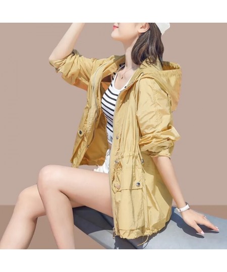 Sun Protection Clothing Women's Summer Thin Coat 2022 New Anti-Ultraviolet Breathable Shirt size 4XL Women's Jacket With Hood...