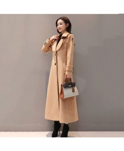 Women's jacket Autumn Winter Women's Woolen Jacket 2023 New Casual Solid color Temperament Long Woolen Jacket JK85 $87.24 - J...