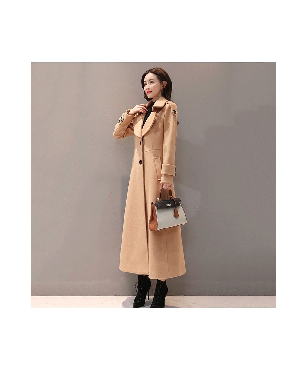 Women's jacket Autumn Winter Women's Woolen Jacket 2023 New Casual Solid color Temperament Long Woolen Jacket JK85 $87.24 - J...