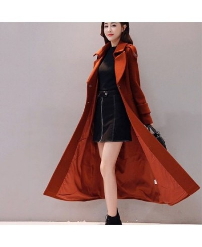 Women's jacket Autumn Winter Women's Woolen Jacket 2023 New Casual Solid color Temperament Long Woolen Jacket JK85 $87.24 - J...