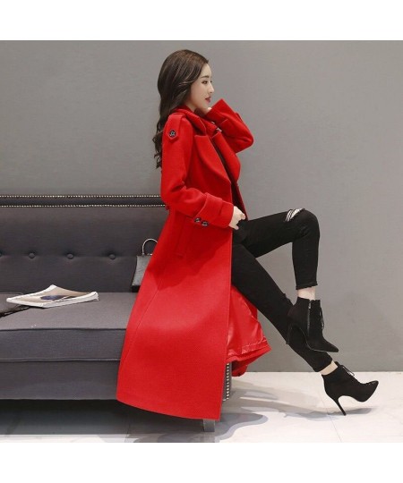 Women's jacket Autumn Winter Women's Woolen Jacket 2023 New Casual Solid color Temperament Long Woolen Jacket JK85 $87.24 - J...