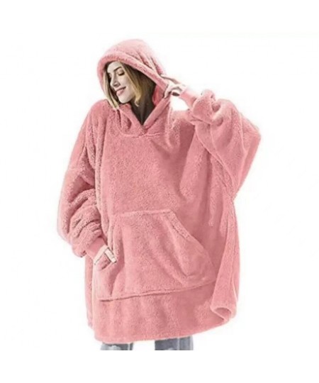 Winter Warm Hoodies Blanket with Sleeves Oversized Women /Men Pullovers Thicken Fleece Giant Blanket Hoodies Sleepwear $39.33...