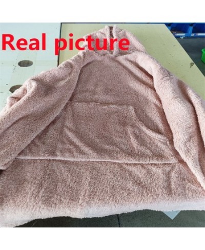 Winter Warm Hoodies Blanket with Sleeves Oversized Women /Men Pullovers Thicken Fleece Giant Blanket Hoodies Sleepwear $39.33...