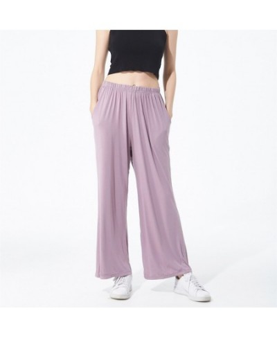 Sleep Pants Plus Size 2XL-7XL 2023 Spring Bottoms Womens Lounge Wear Home Pants Women's Large Size Summer Trousers $35.40 - S...