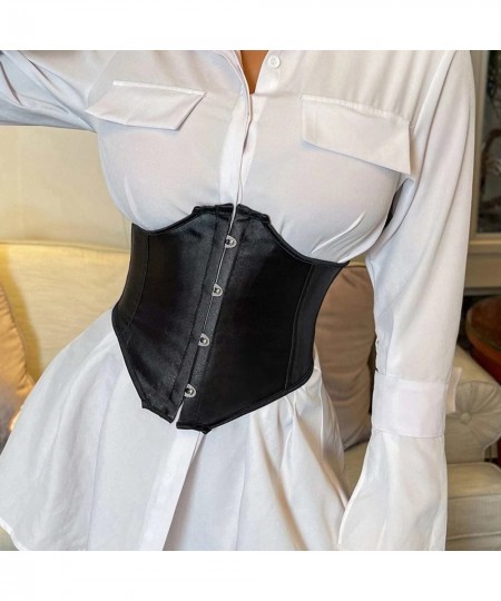 Sexy Gothic Corset Underbust Slimming Waist Trainer Corset Shapewear Women Modeling Strap Corselet Bustier Top Lace Up Plus $...