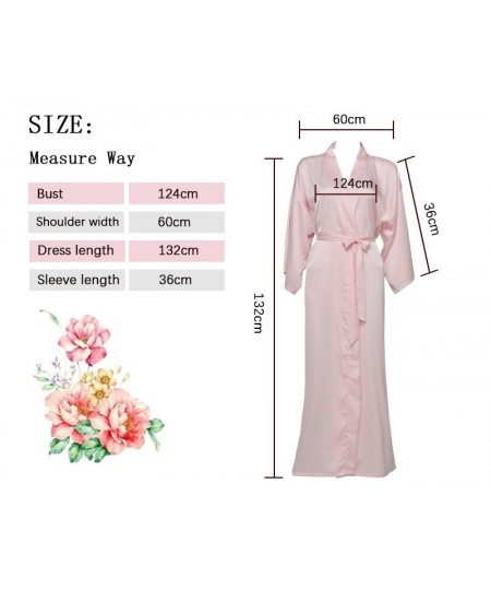 Satin Nightgowns Silk Robe Long Robes for Women Bride Robe Satin Chiffon Robes Bridesmaid Robes Bride Robe $37.86 - Sleepwears