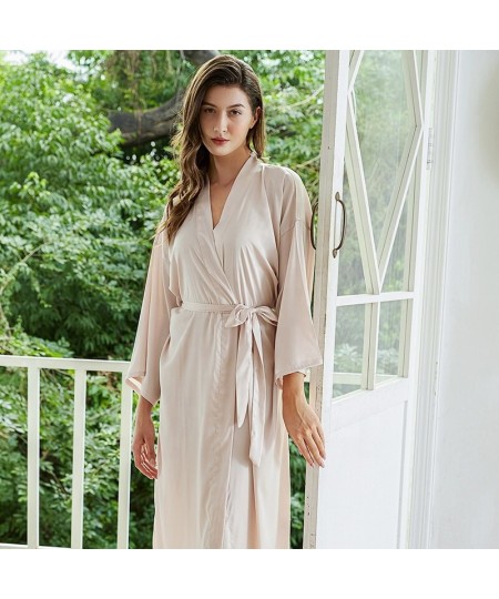 Satin Nightgowns Silk Robe Long Robes for Women Bride Robe Satin Chiffon Robes Bridesmaid Robes Bride Robe $37.86 - Sleepwears