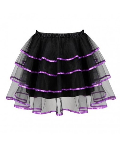 Women Sexy Layered Ruffled Striped Mini Skirt Showgirl Party Fashion Mesh Tulle Dance Tutu Skirts Match Corset Pleated Skirt ...