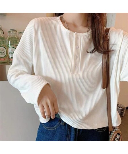 2023 Spring Summer Autumn Solid Casual T-Shirts Female Pullover Women Blouse Long Short Sleeve Slim Knitted Top Soft $32.15 -...