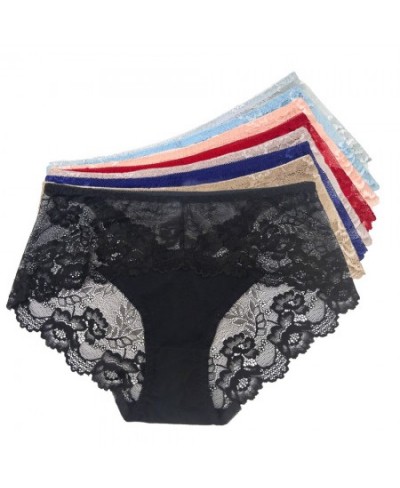 5PCS Cotton 2XL-4XL Big Size High Waist Women's Panties Solid Lace Briefs Underwear Lady Sexy Plus Size Underpants $25.87 - U...