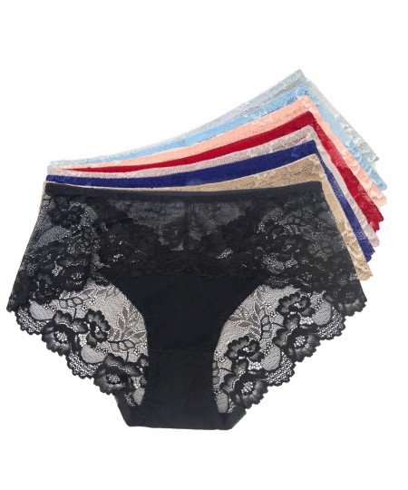 5PCS Cotton 2XL-4XL Big Size High Waist Women's Panties Solid Lace Briefs Underwear Lady Sexy Plus Size Underpants $25.87 - U...