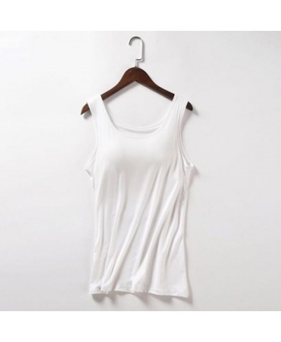 Fashion 6Colors Sexy Tops Women Soft Modal Pad Bra Bralette Top Solid Padded Camisole Female Ladies Summer Tank Tops $24.72 -...