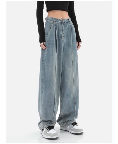 Oversize High Waist Straight Baggy Pants Fashion Jeans Wide Leg Fairy Grunge Alt Denim Trousers Clothes Women Vintage $59.14 ...