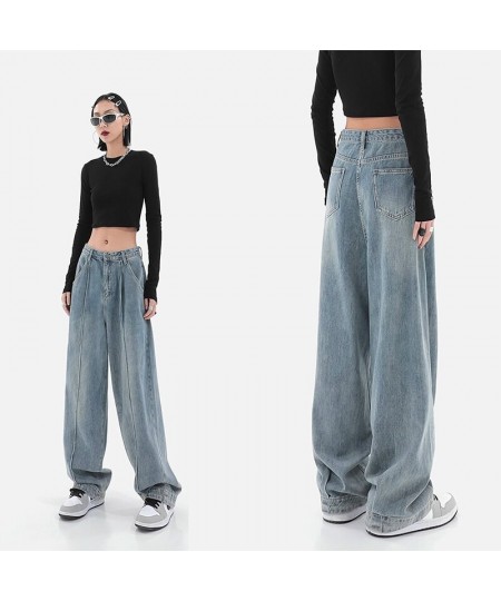 Oversize High Waist Straight Baggy Pants Fashion Jeans Wide Leg Fairy Grunge Alt Denim Trousers Clothes Women Vintage $59.14 ...