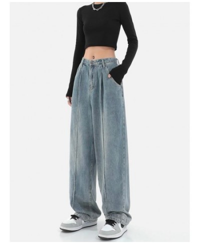 Oversize High Waist Straight Baggy Pants Fashion Jeans Wide Leg Fairy Grunge Alt Denim Trousers Clothes Women Vintage $59.14 ...