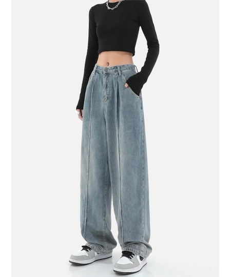 Oversize High Waist Straight Baggy Pants Fashion Jeans Wide Leg Fairy Grunge Alt Denim Trousers Clothes Women Vintage $59.14 ...