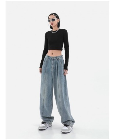 Oversize High Waist Straight Baggy Pants Fashion Jeans Wide Leg Fairy Grunge Alt Denim Trousers Clothes Women Vintage $59.14 ...