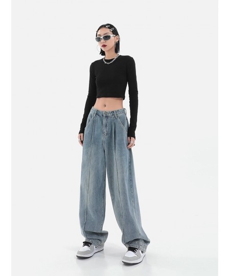 Oversize High Waist Straight Baggy Pants Fashion Jeans Wide Leg Fairy Grunge Alt Denim Trousers Clothes Women Vintage $59.14 ...