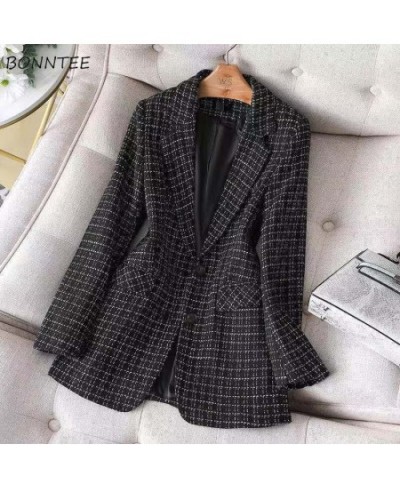 Retro Blazers Women Temperament Stylish New Femme Hipster Simple Casual Baggy Design Ulzzang High Street Ins Spring All-match...