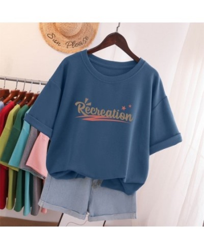 100% Cotton L-5XL T Shirt Plus Size Tshirt Short Sleeve Women Top Summer Sweet Couple O Neck Oversized T Shirts $33.08 - Plus...