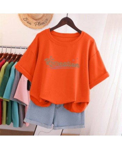 100% Cotton L-5XL T Shirt Plus Size Tshirt Short Sleeve Women Top Summer Sweet Couple O Neck Oversized T Shirts $33.08 - Plus...