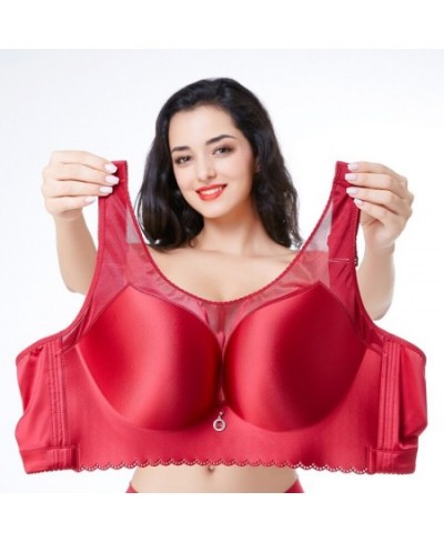 New fat MM shrink gather super thin big bra sexy underwear women push high bra 120D 120E $32.29 - Underwear