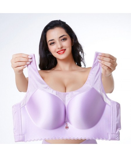 New fat MM shrink gather super thin big bra sexy underwear women push high bra 120D 120E $32.29 - Underwear