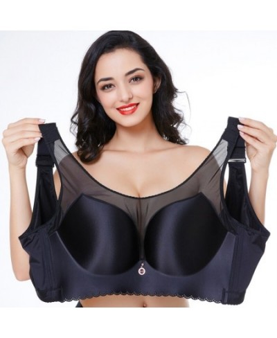 New fat MM shrink gather super thin big bra sexy underwear women push high bra 120D 120E $32.29 - Underwear