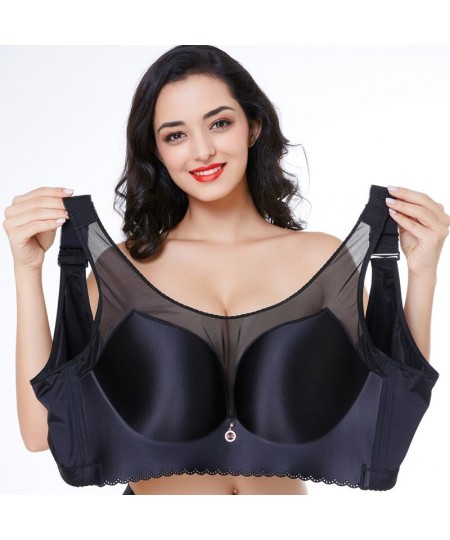 New fat MM shrink gather super thin big bra sexy underwear women push high bra 120D 120E $32.29 - Underwear