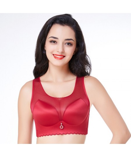 New fat MM shrink gather super thin big bra sexy underwear women push high bra 120D 120E $32.29 - Underwear