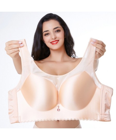 New fat MM shrink gather super thin big bra sexy underwear women push high bra 120D 120E $32.29 - Underwear