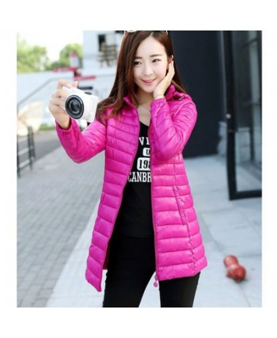 New Women Autumn Winter Jacket Parkas New Solid Hooded Medium Long Outerwear Slim Female Down Cotton Jacket casaco feminino $...