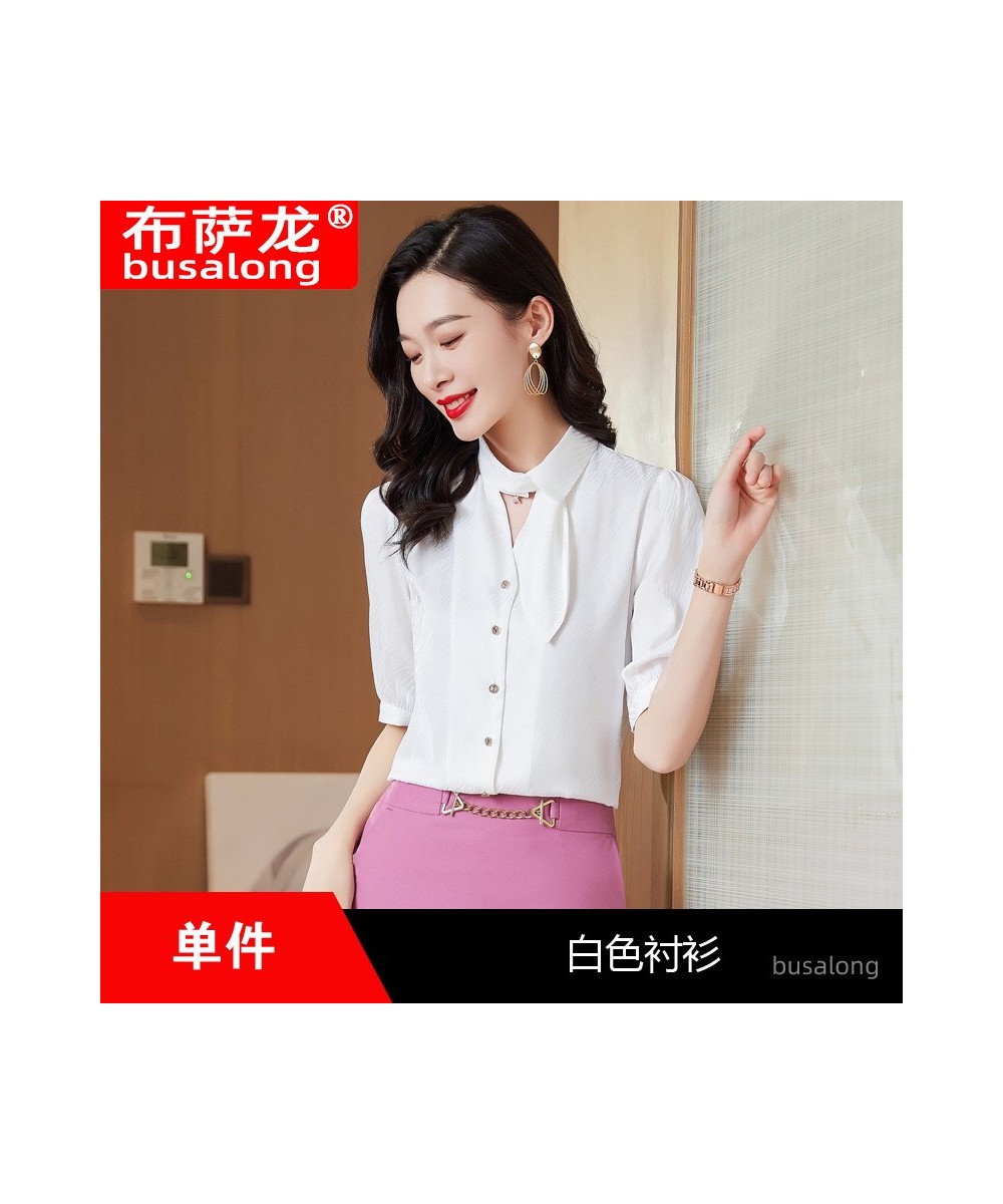 Summer New Half Sleeve Business Shirt Women's Business Suit Fashion Slim-Fitting Work Clothes Business Formal Wear Workwear $...