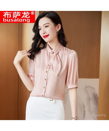 Summer New Half Sleeve Business Shirt Women's Business Suit Fashion Slim-Fitting Work Clothes Business Formal Wear Workwear $...