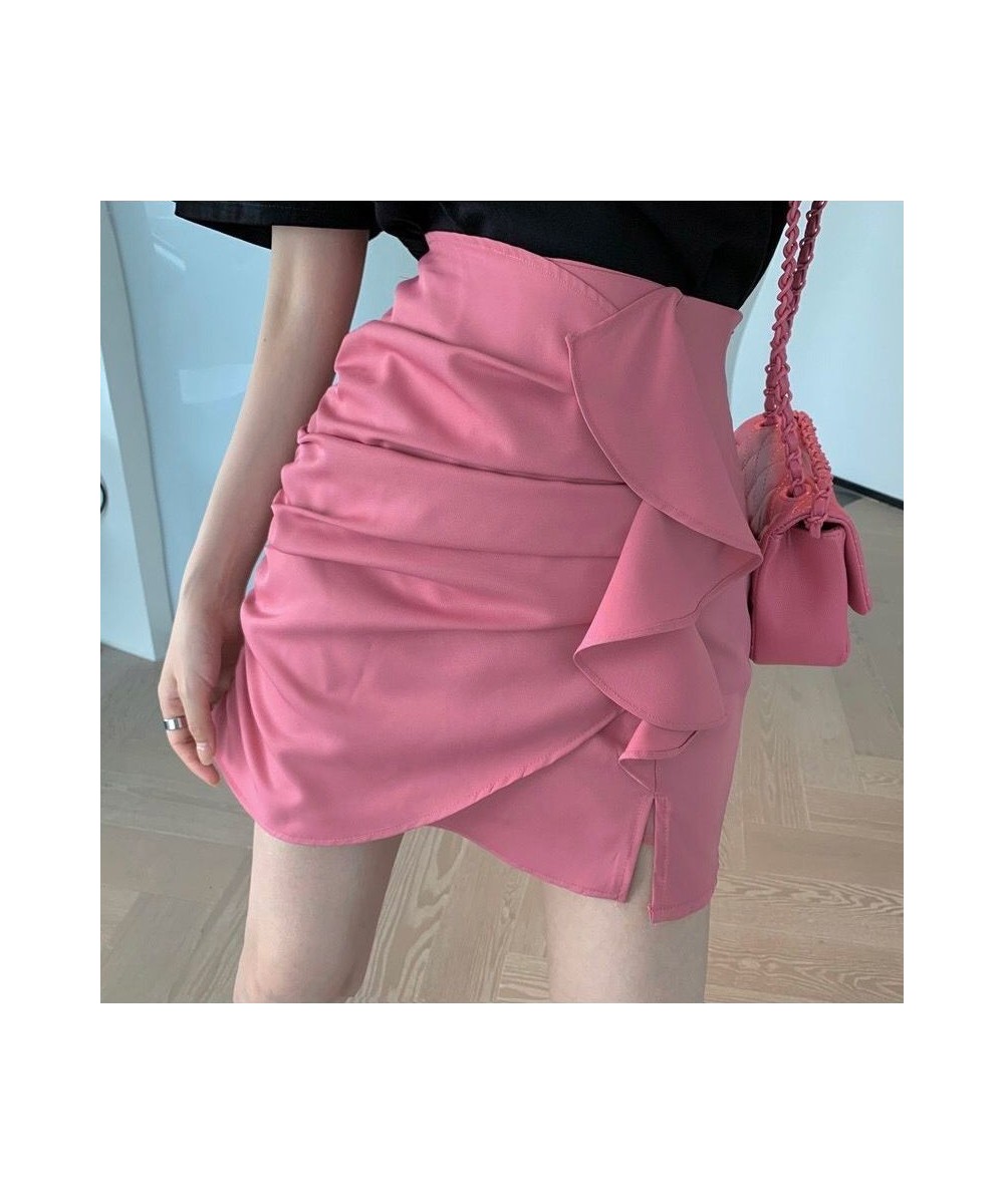 Skirts Women Asymmetrical New Slim Sexy Simple Slit Pure Design Casual Korean Style Ladies Elegant All-match Summer Faldas Ch...