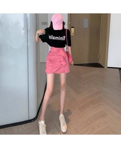 Skirts Women Asymmetrical New Slim Sexy Simple Slit Pure Design Casual Korean Style Ladies Elegant All-match Summer Faldas Ch...