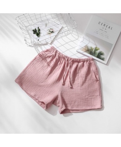 New Shorts Summer Couple Cool Home Furnishings Cotton Crepe Men's and Women's Gauze Sleepwear Home Furnishings Wholesale $27....