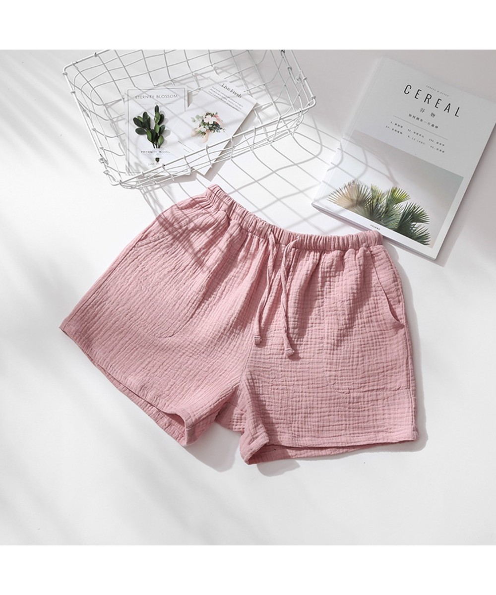 New Shorts Summer Couple Cool Home Furnishings Cotton Crepe Men's and Women's Gauze Sleepwear Home Furnishings Wholesale $27....