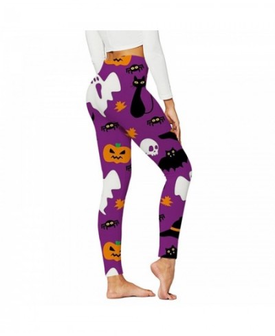 Halloween Cartoon Slime Slug Wolf Pumpkin Print Women Pant High Waist Fitness Stretch Full Leggings Outdoor Gym Pants 2023 $2...