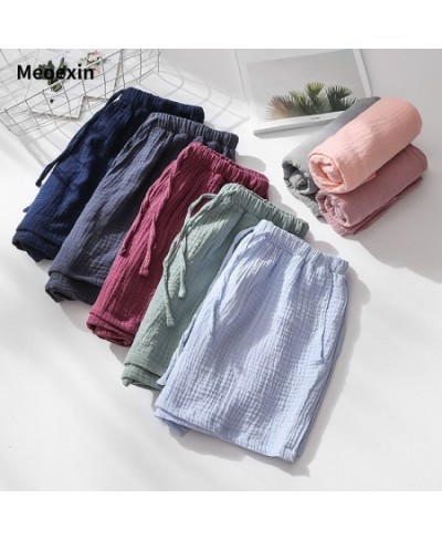 New Shorts Summer Couple Cool Home Furnishings Cotton Crepe Men's and Women's Gauze Sleepwear Home Furnishings Wholesale $27....