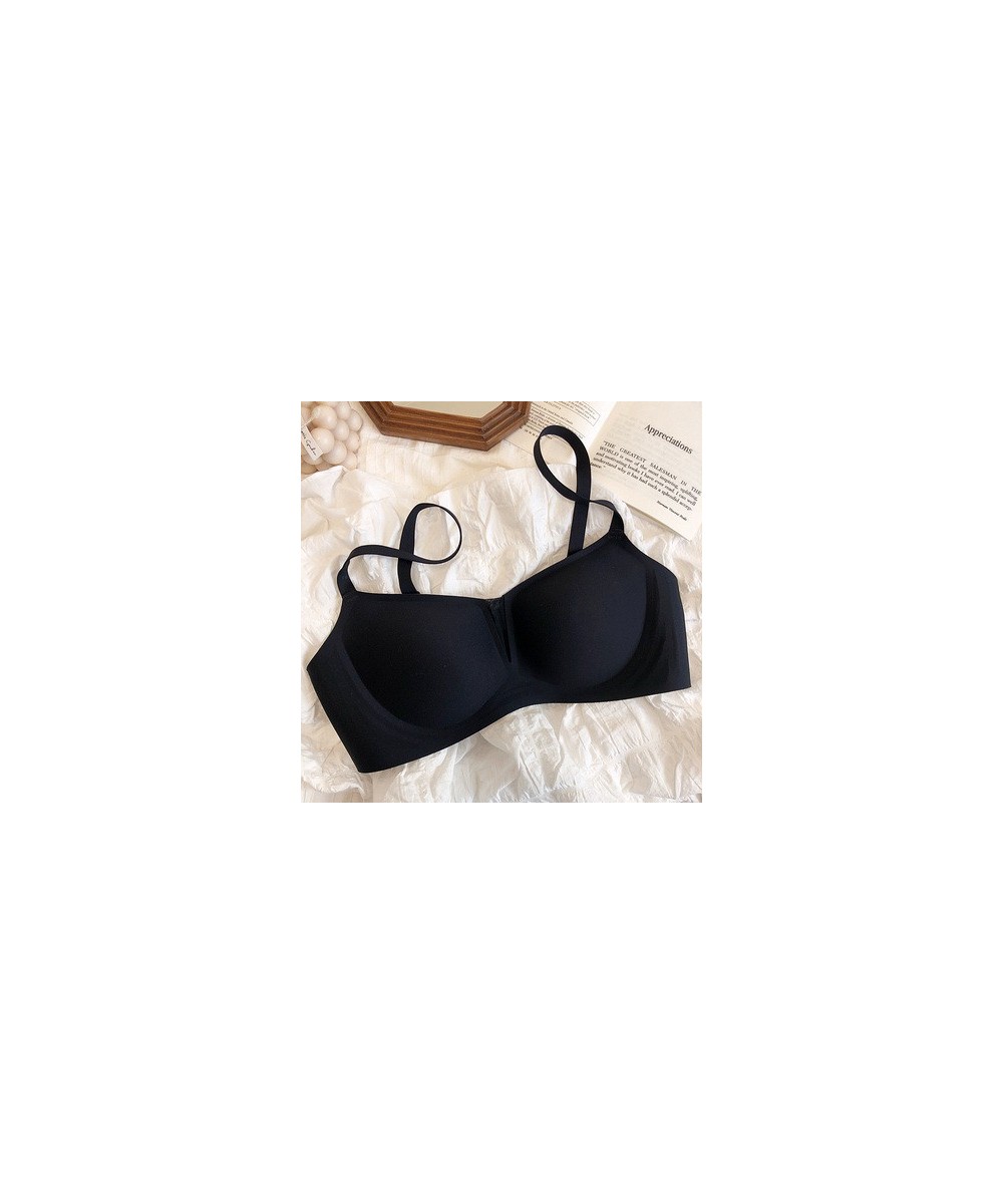 Only A Bra 5 Colors Summer Wire Free Seamless Ladies Sexy Underwear One-Piece Thin Cup Have Pad Dress Bralette Women Vest $31...