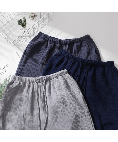 New Shorts Summer Couple Cool Home Furnishings Cotton Crepe Men's and Women's Gauze Sleepwear Home Furnishings Wholesale $27....