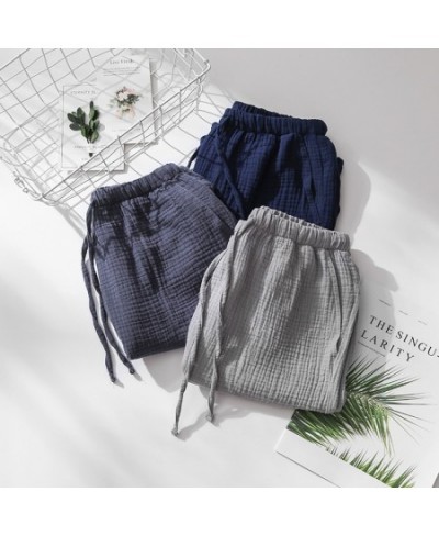 New Shorts Summer Couple Cool Home Furnishings Cotton Crepe Men's and Women's Gauze Sleepwear Home Furnishings Wholesale $27....