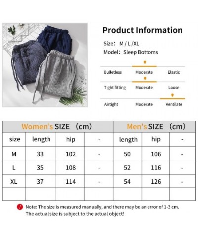 New Shorts Summer Couple Cool Home Furnishings Cotton Crepe Men's and Women's Gauze Sleepwear Home Furnishings Wholesale $27....