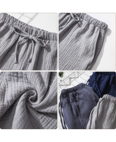 New Shorts Summer Couple Cool Home Furnishings Cotton Crepe Men's and Women's Gauze Sleepwear Home Furnishings Wholesale $27....