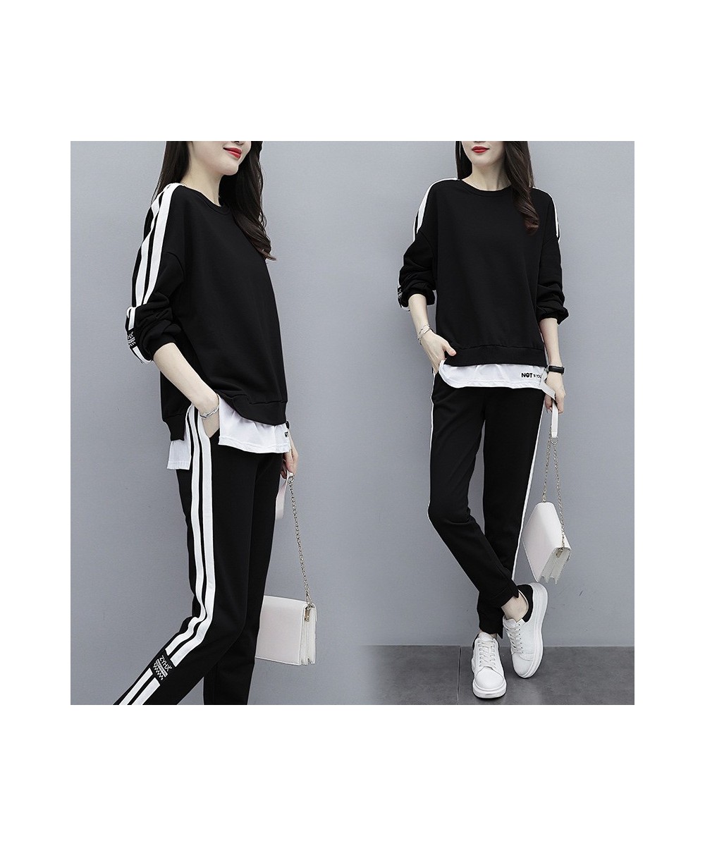 Women's New Tracksuit 2 Piece Set Autumn Winter Pullover Top Long Pants Sports Suit Female Sweatshirt Sportswear Suit for Wom...