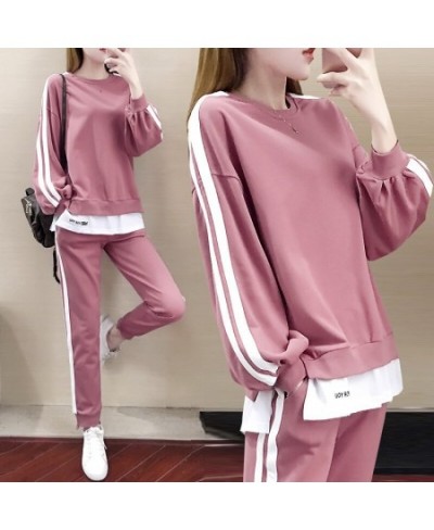 Women's New Tracksuit 2 Piece Set Autumn Winter Pullover Top Long Pants Sports Suit Female Sweatshirt Sportswear Suit for Wom...