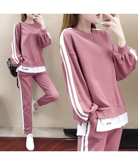 Women's New Tracksuit 2 Piece Set Autumn Winter Pullover Top Long Pants Sports Suit Female Sweatshirt Sportswear Suit for Wom...