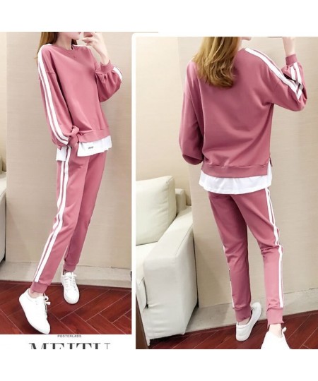 Women's New Tracksuit 2 Piece Set Autumn Winter Pullover Top Long Pants Sports Suit Female Sweatshirt Sportswear Suit for Wom...